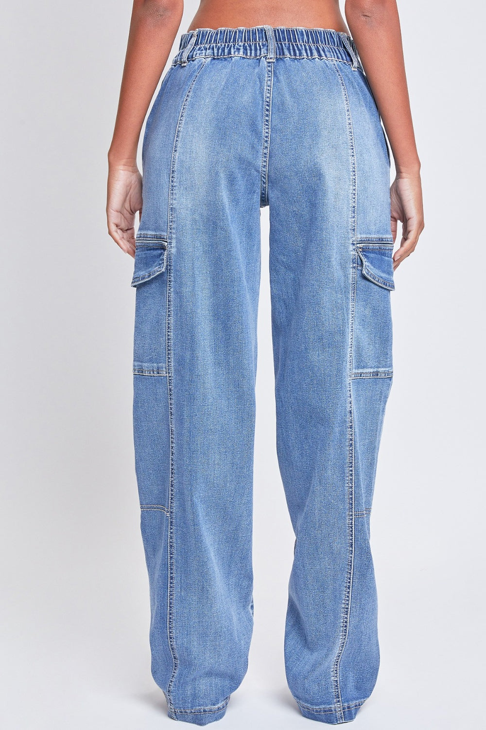 Jeanswear High-Rise Straight Womens Cargo Jeans