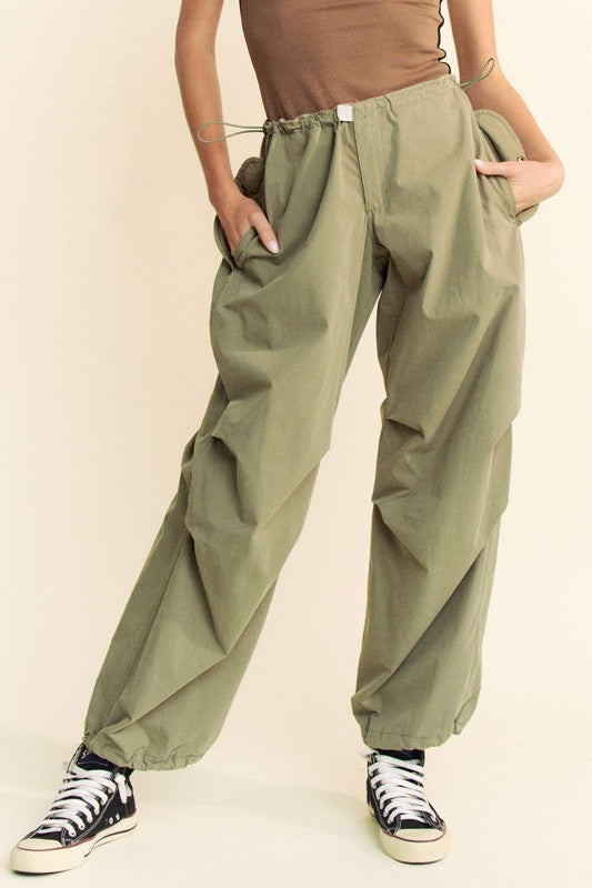 Davi & Dani Drawstring Pants with Pockets