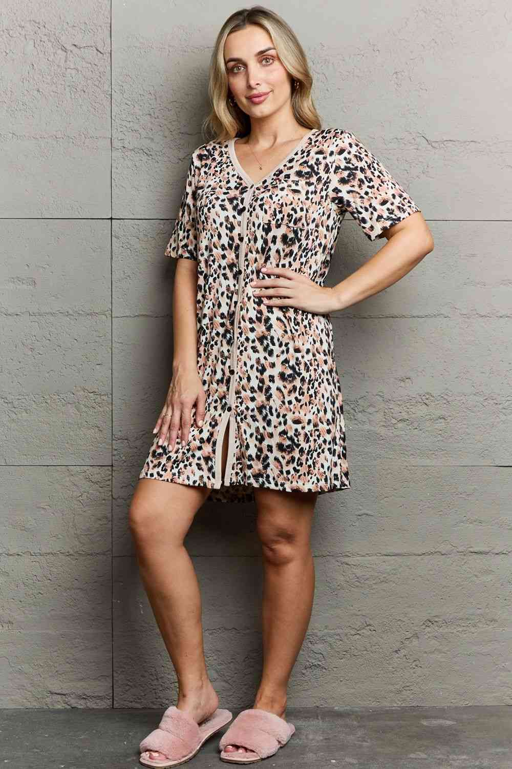 Super Sale, MOON NITE Quilted Quivers Button Down Sleepwear Dress