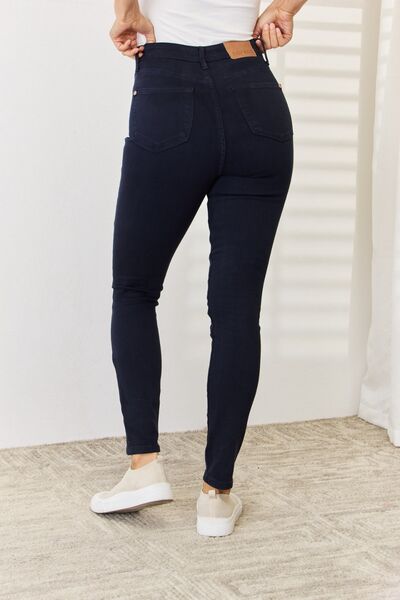 Judy Blue Full Size Garment Dyed Tummy Control Womens Skinny Jeans