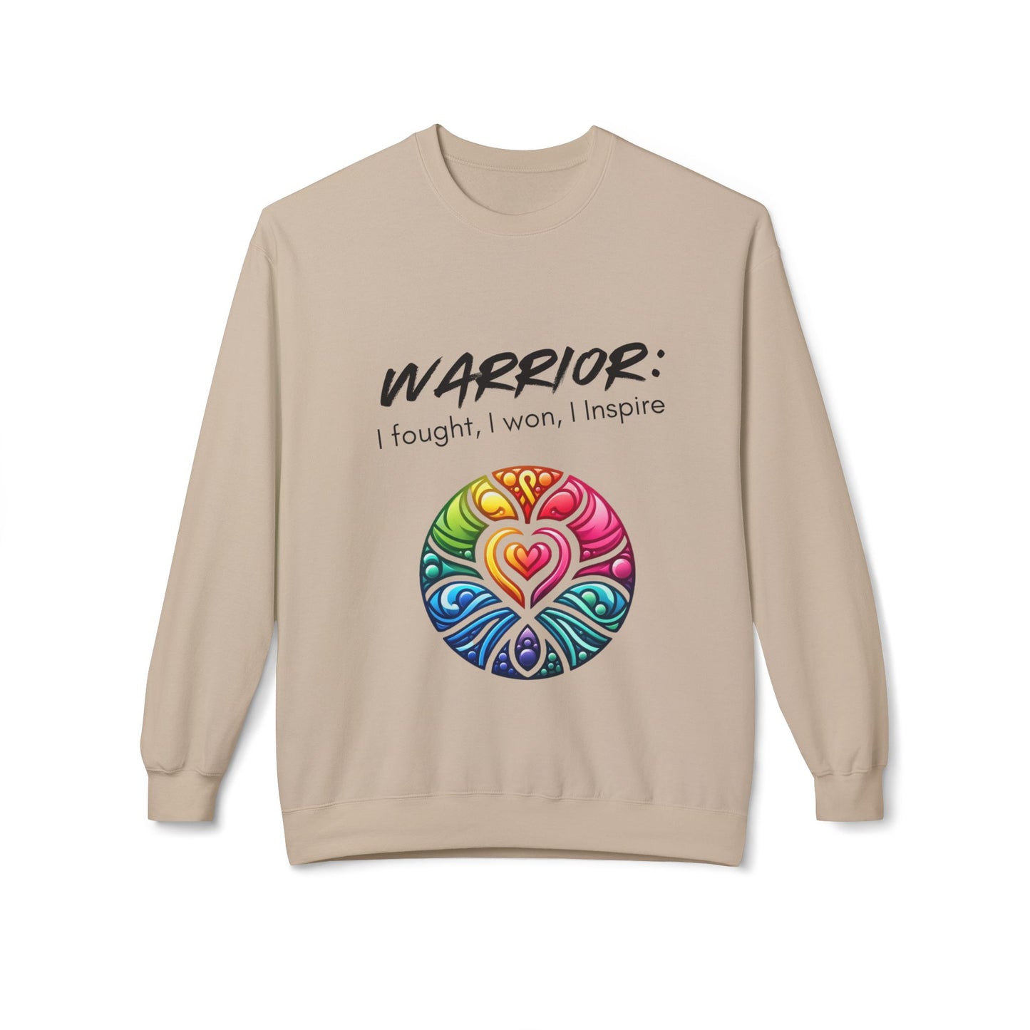 Cancer Warrior Unisex Midweight Softstyle Fleece Crewneck Sweatshirt