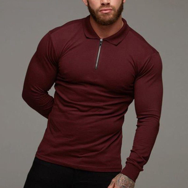 Mens T Shirt Longsleeve Shirt Men Polo Shirt