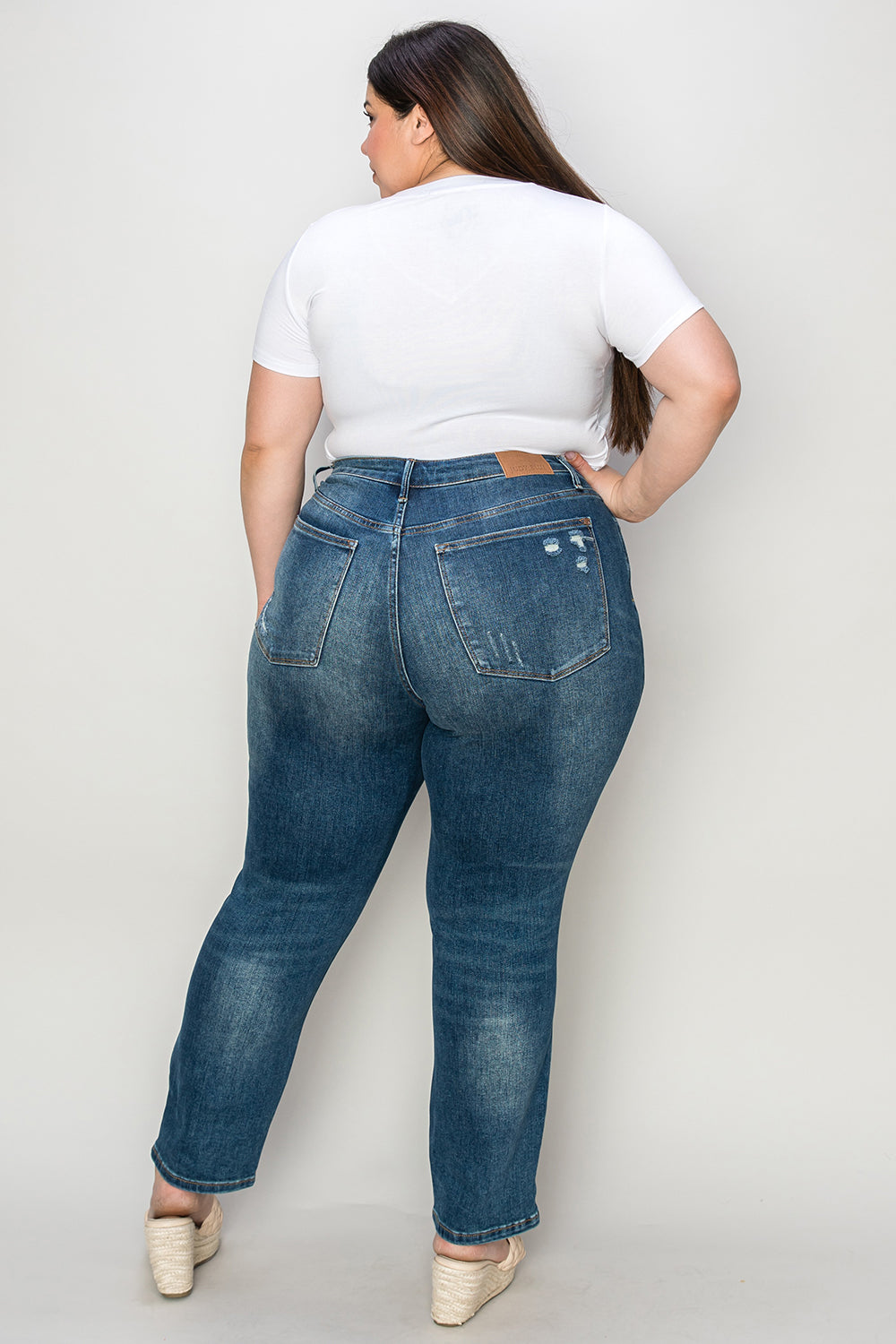 Judy Blue Full Size Tummy Control High Waist Slim Jeans for Women