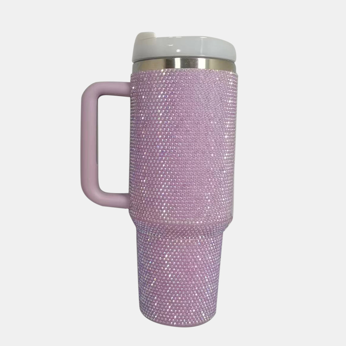 🔥Super Buy - Rhinestone Stainless Steel Tumbler with Straw