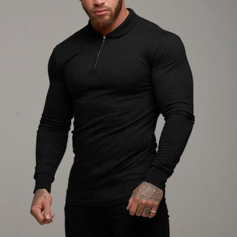 Mens T Shirt Longsleeve Shirt Men Polo Shirt