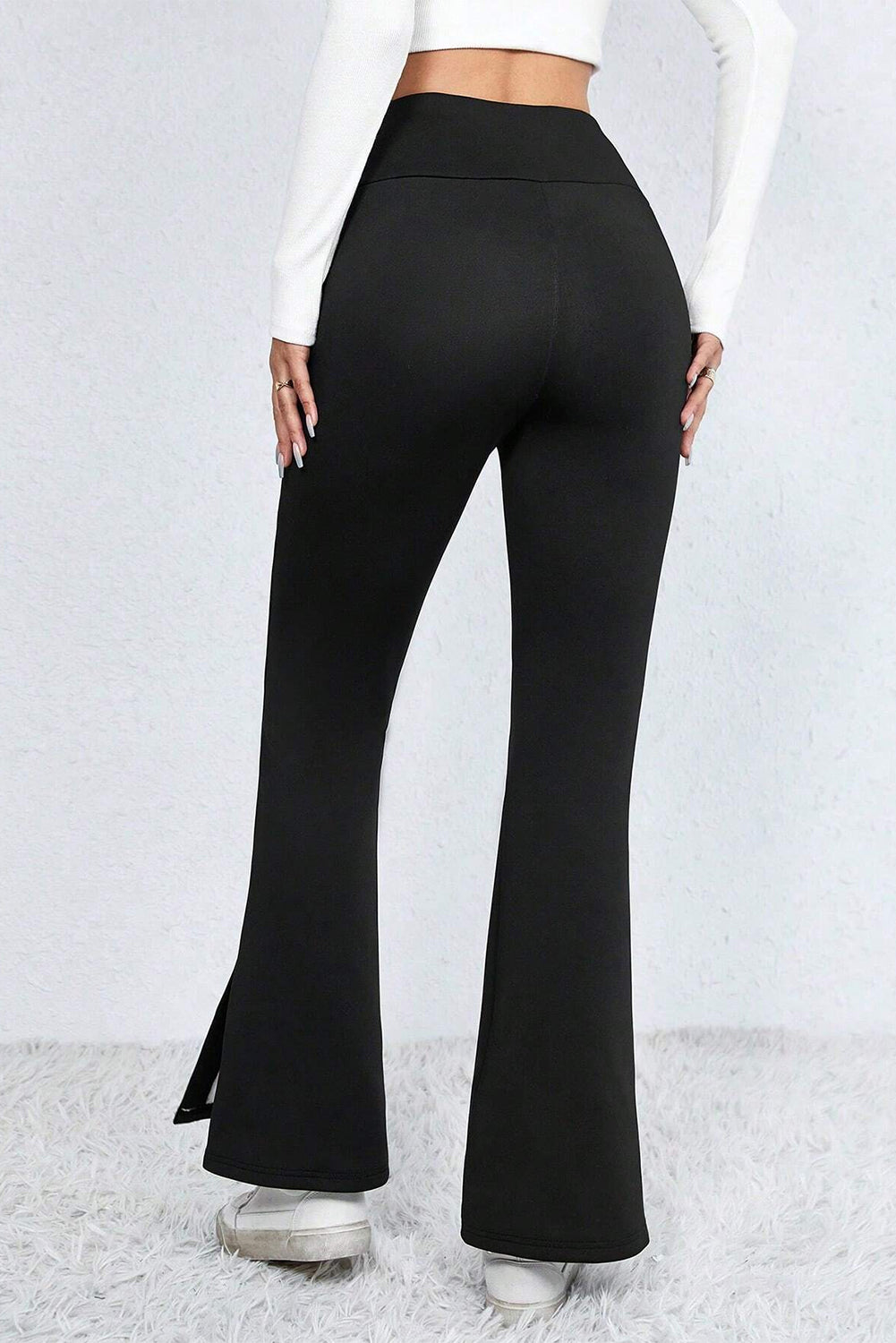 Slit High Waist Pants