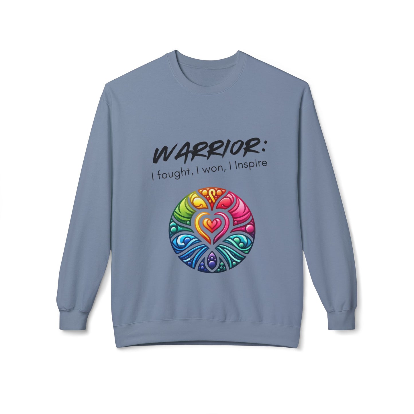 Cancer Warrior Unisex Midweight Softstyle Fleece Crewneck Sweatshirt