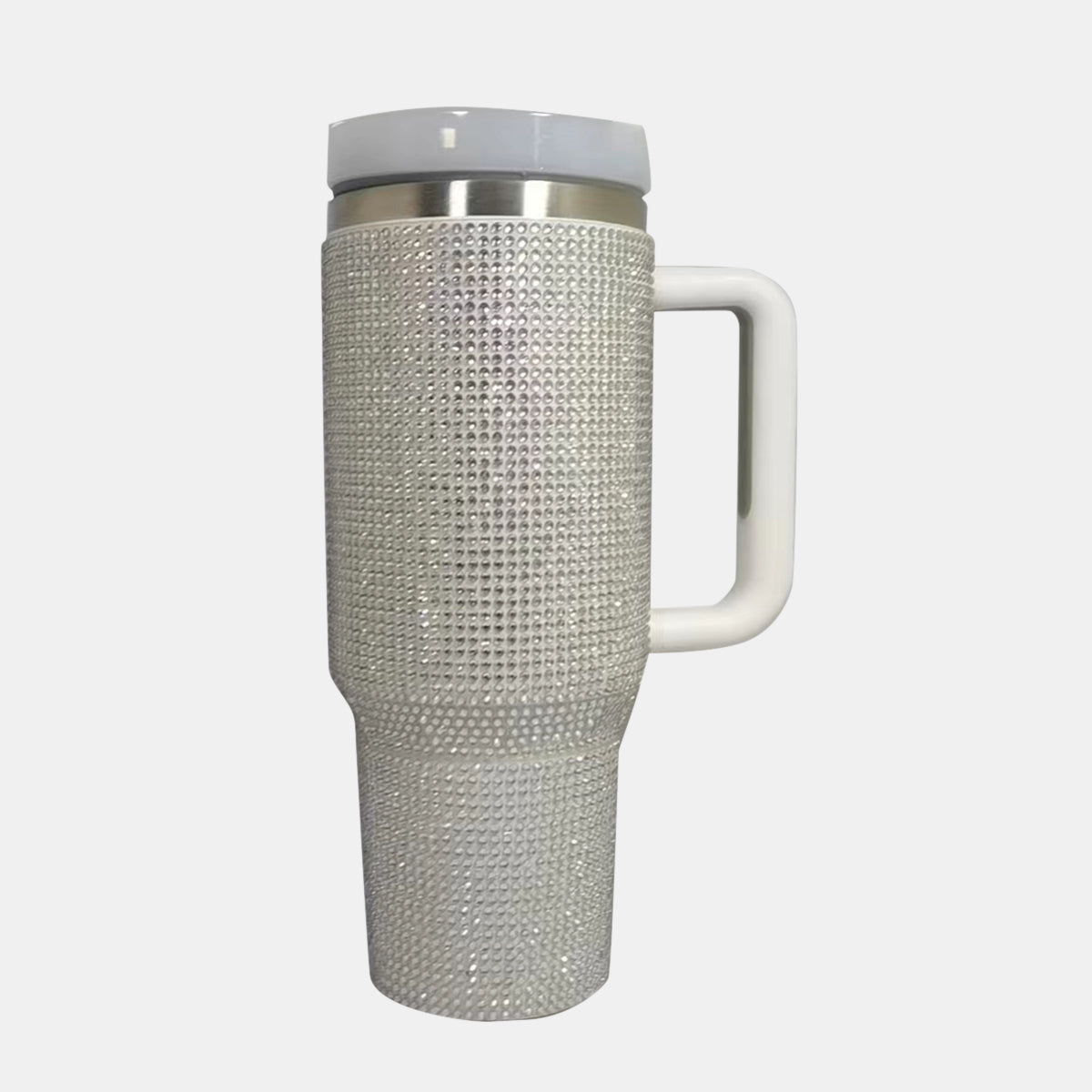 🔥Super Buy - Rhinestone Stainless Steel Tumbler with Straw