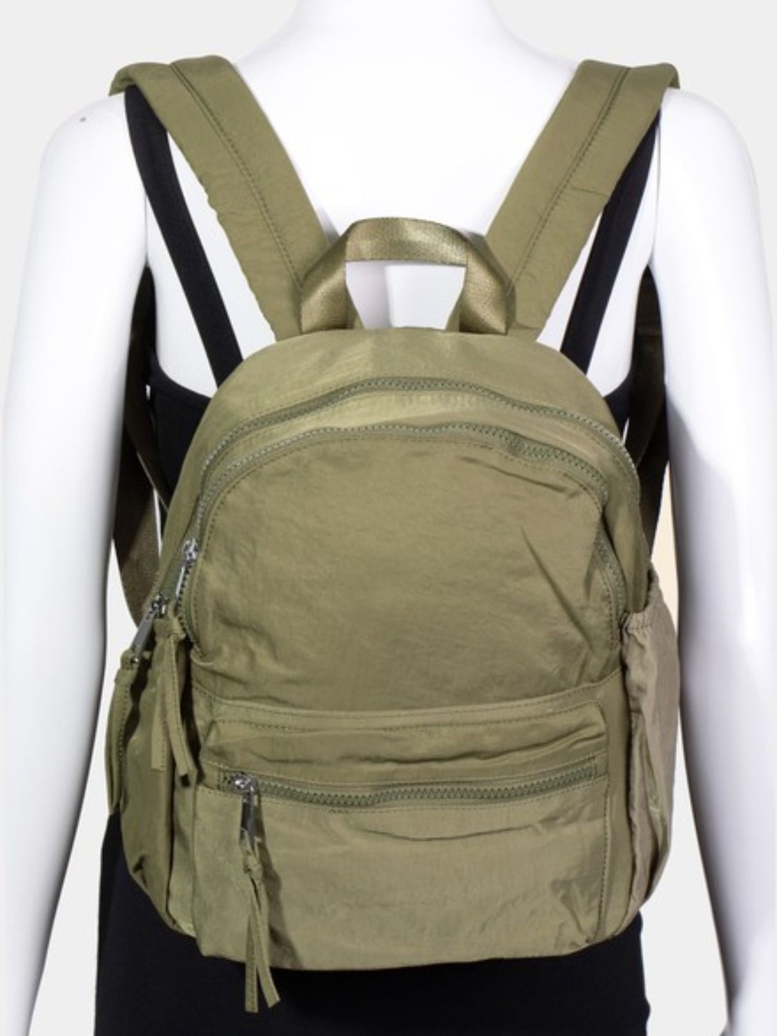 Fame Nylon Multi Pocket Backpack Bag