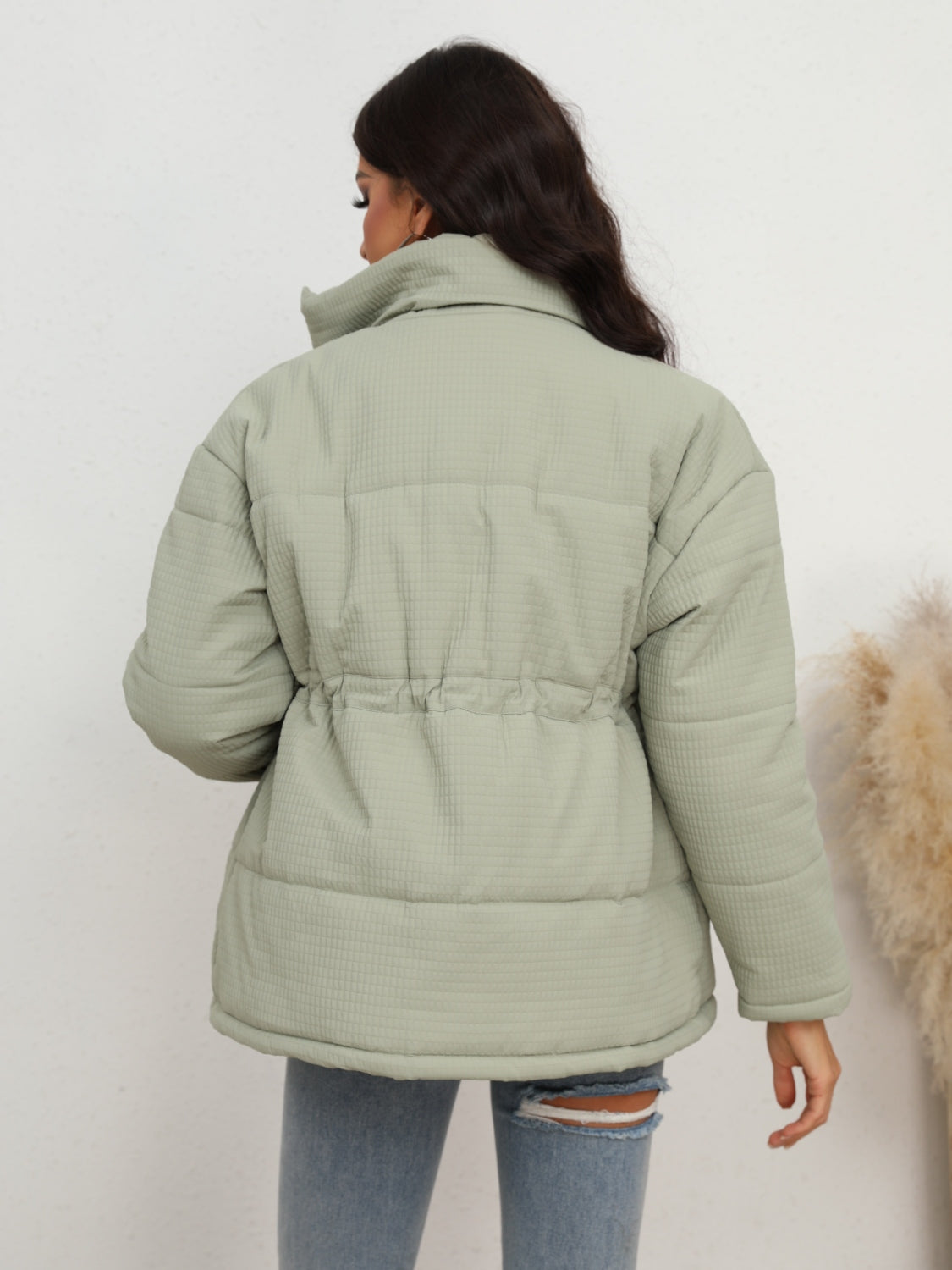 Womens Zip-Up Puffer Jacket