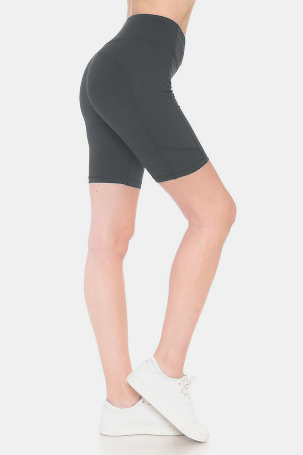 Leggings Depot Full Size High Waist Womens Active Shorts