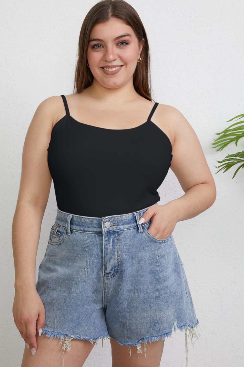 Basic Bae Full Size Round Neck Slim Cami