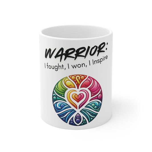 Mug 11oz Warrior for Cancer Remembrance Gift