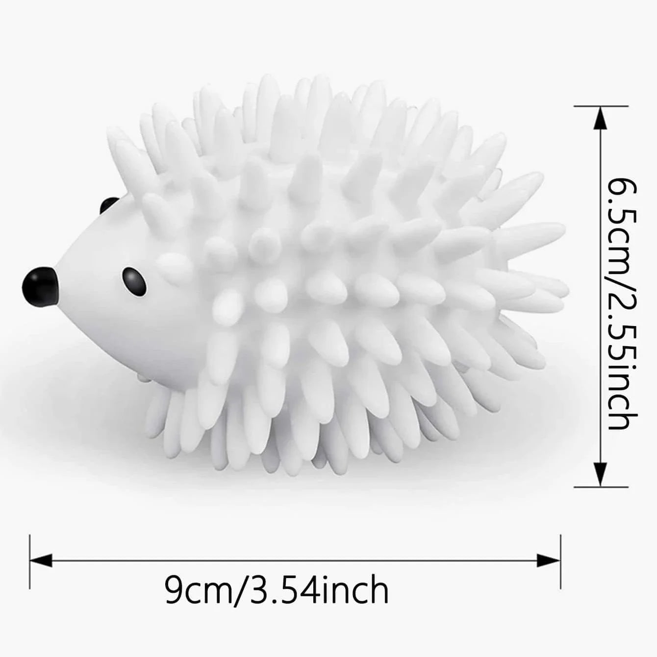 Laundry Dryer Balls, Cute Hedgehog Shaped, Reusable Laundry Softener, Wrinkle Release Anti Entanglement Washing Machine
