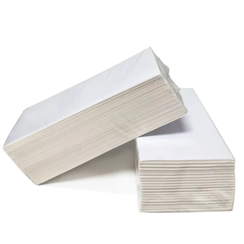 500 pcs /4x6 in (10.16x15.24 cm)  Thermal Transfer Printer Paper, Fan Folding Label, Waterproof/Oil Proof Sticker Permanen