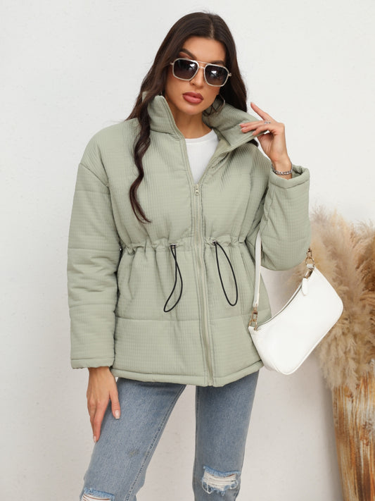 Womens Zip-Up Puffer Jacket