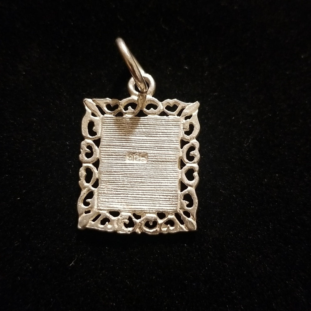 Vintage Sterling Silver .925 monogram L Necklace Pendant - Unisex