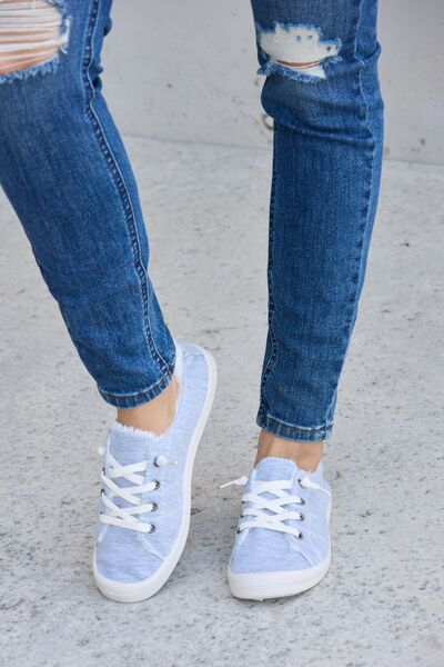 Forever Link Lace-Up Plush Thermal Flat Sneakers Shoes