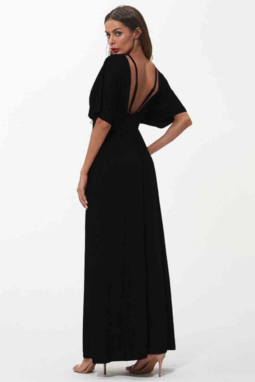 Strappy Neck Maxi Dress