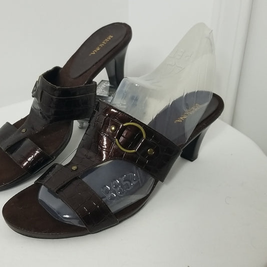 Merona Women's Brown Sandals. C2s1-47