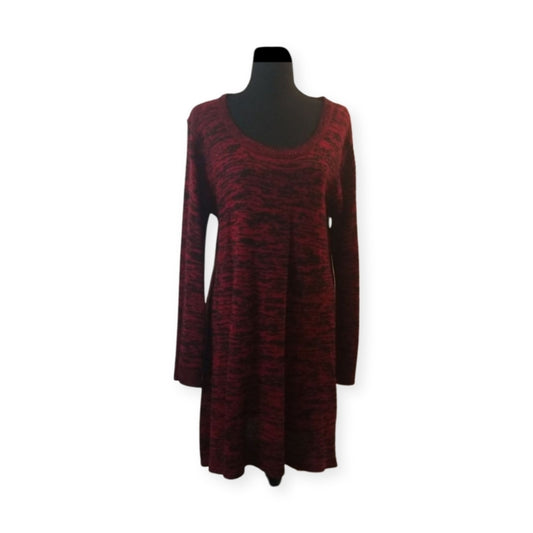 Red and Black Sweater Dress/Tunic  C1